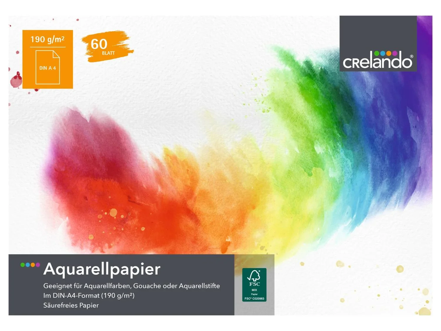 crelando Papier aquarelle ou bloc  dessin