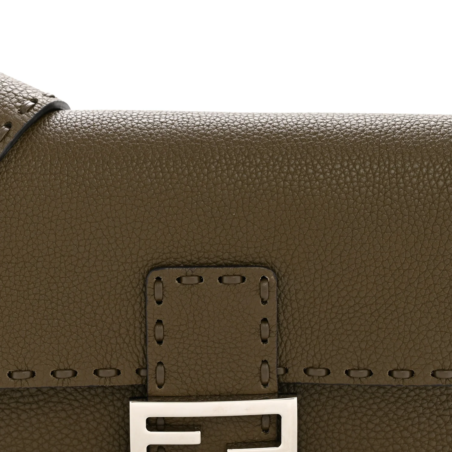 Cuoio Roma Sellerissima Nappa Sintetica Tape Stitch Baguette Wood