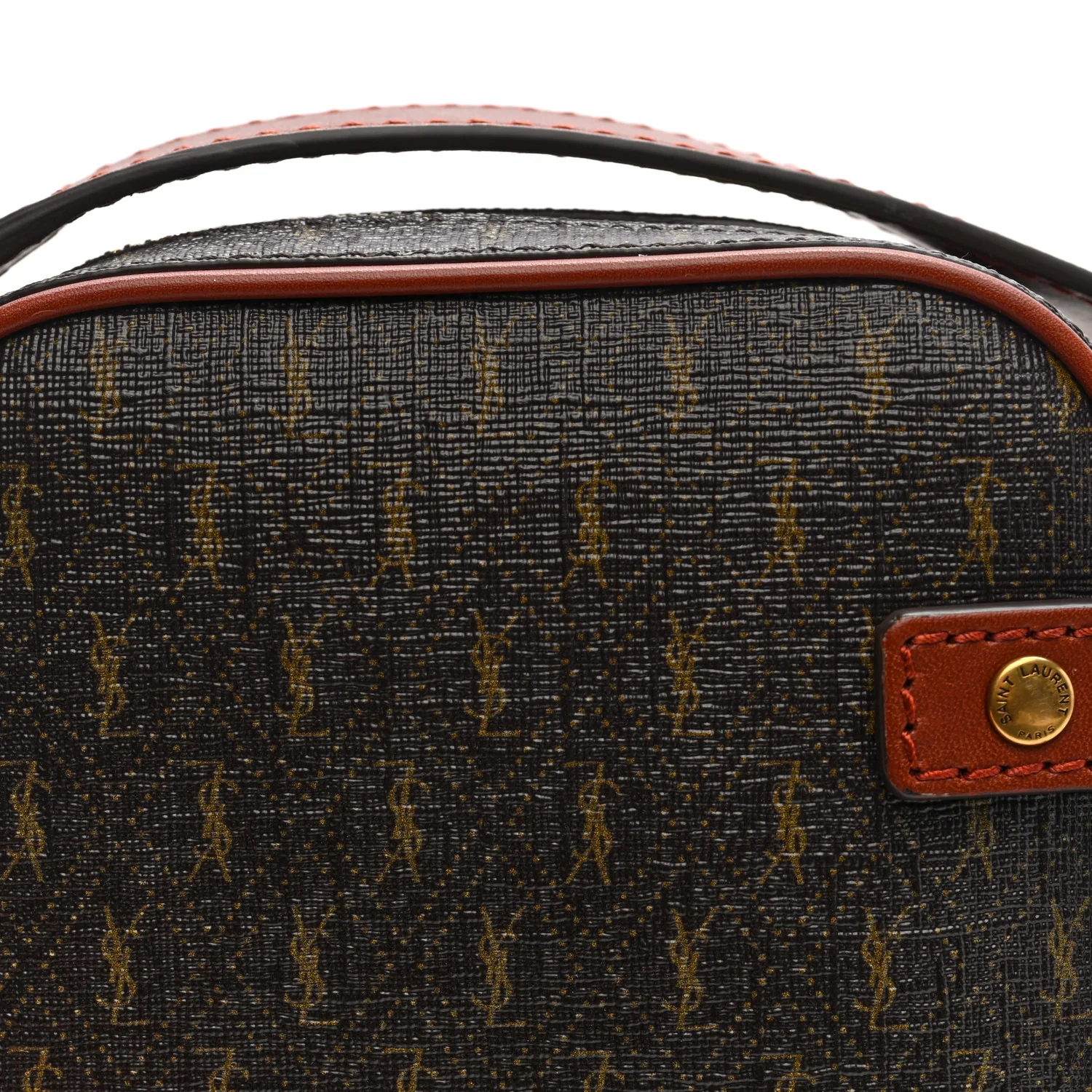 Canvas Smooth Calfskin Le Monogramme Crossbody Pouch Chestnut