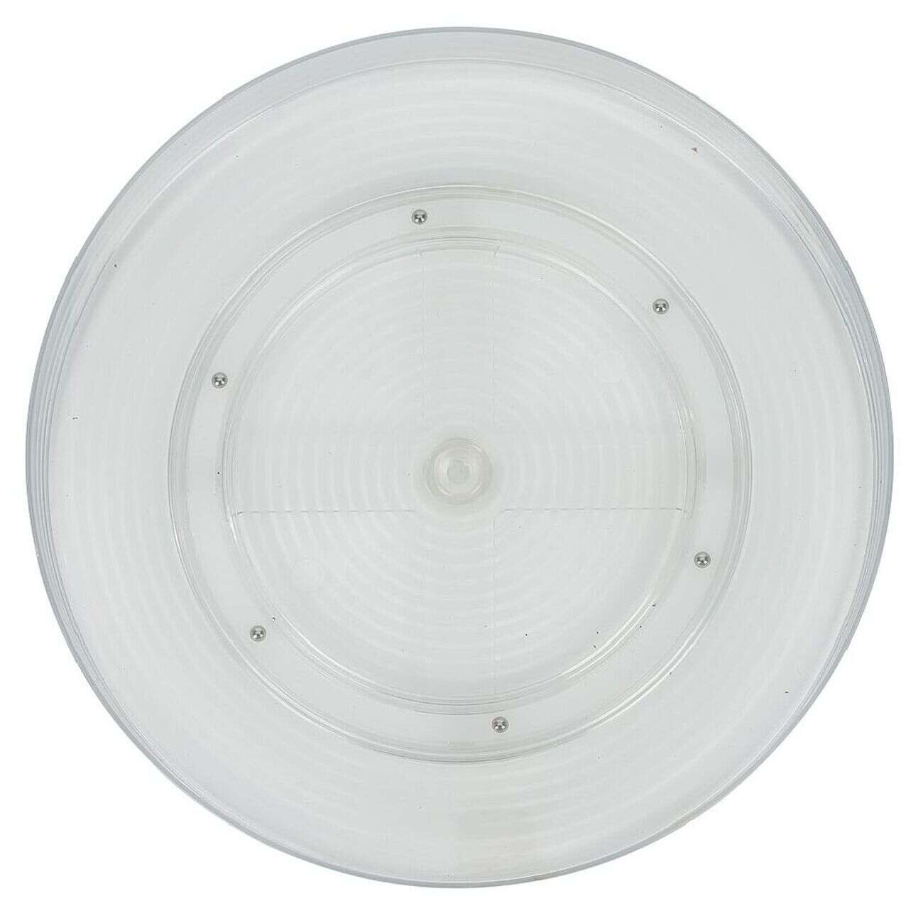 Plateau rotatif en plastique transparent - Ø29,4xH4cm