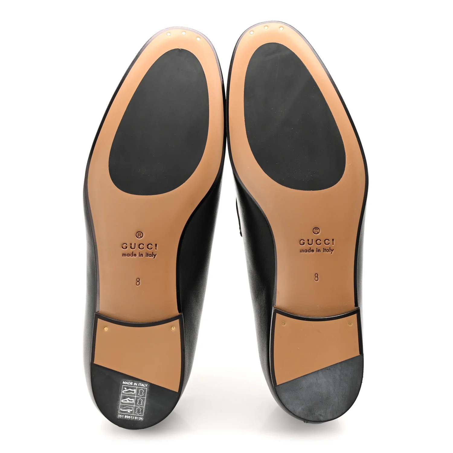 Calfskin Horsebit Mens Jordaan Loafers 8 Black