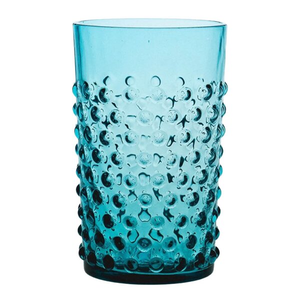 Hobnail glass 20 cl aquamarine