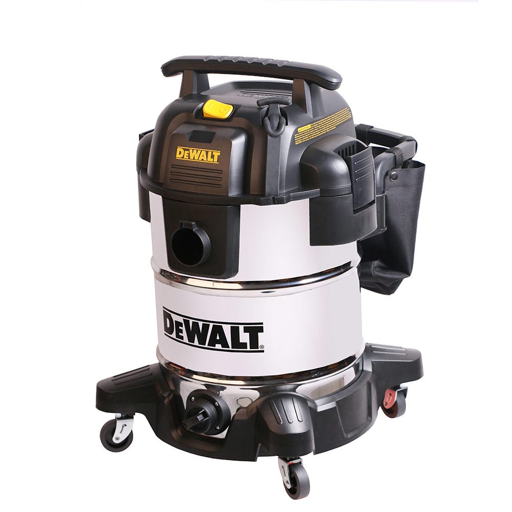 Aspirateur eau et poussière DEWALT DXV38S en acier inoxydable de 38 litres