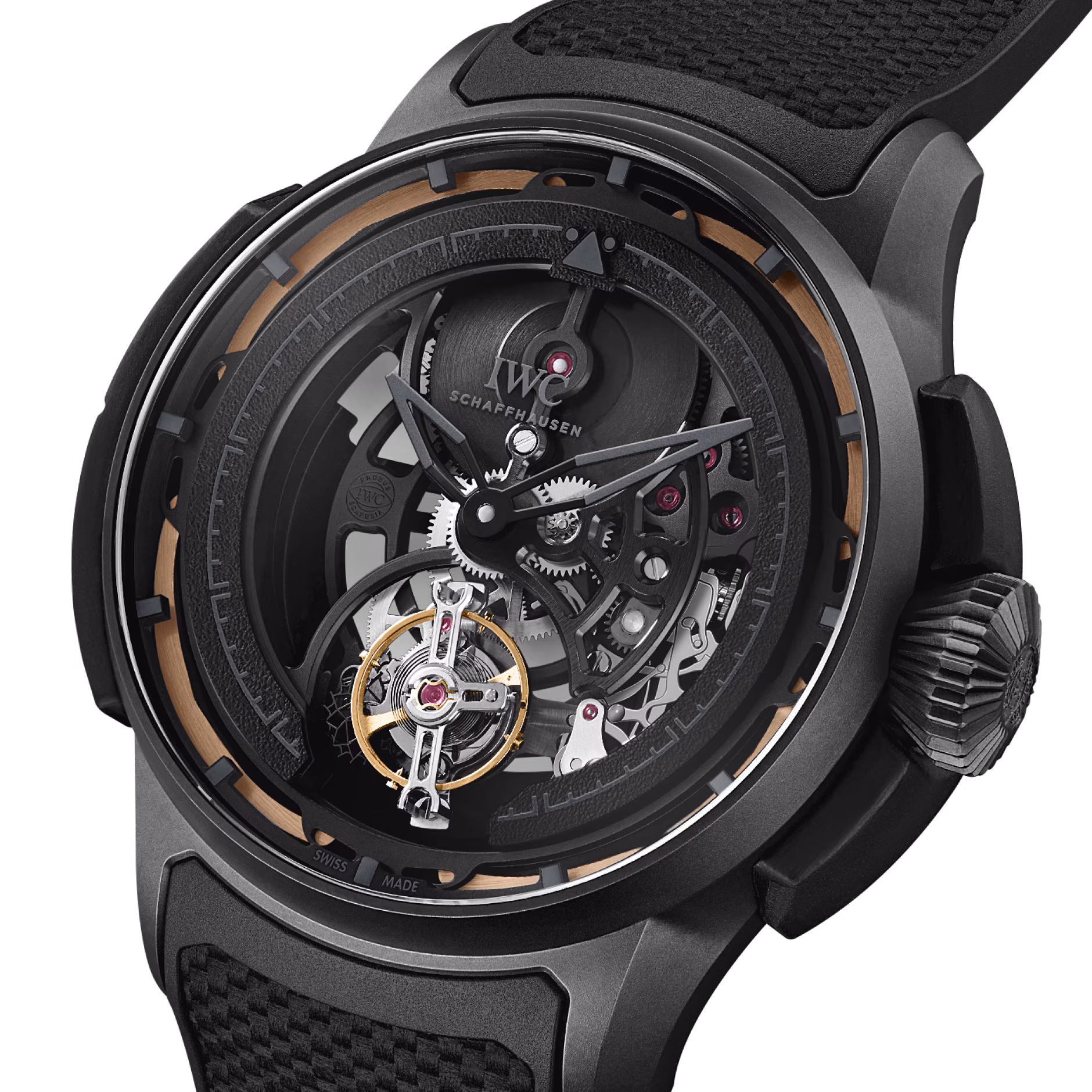 【Super Clone】IWC Big Pilot's Watch Shock Absorber Tourbillon Skeleton 44mm IW357701