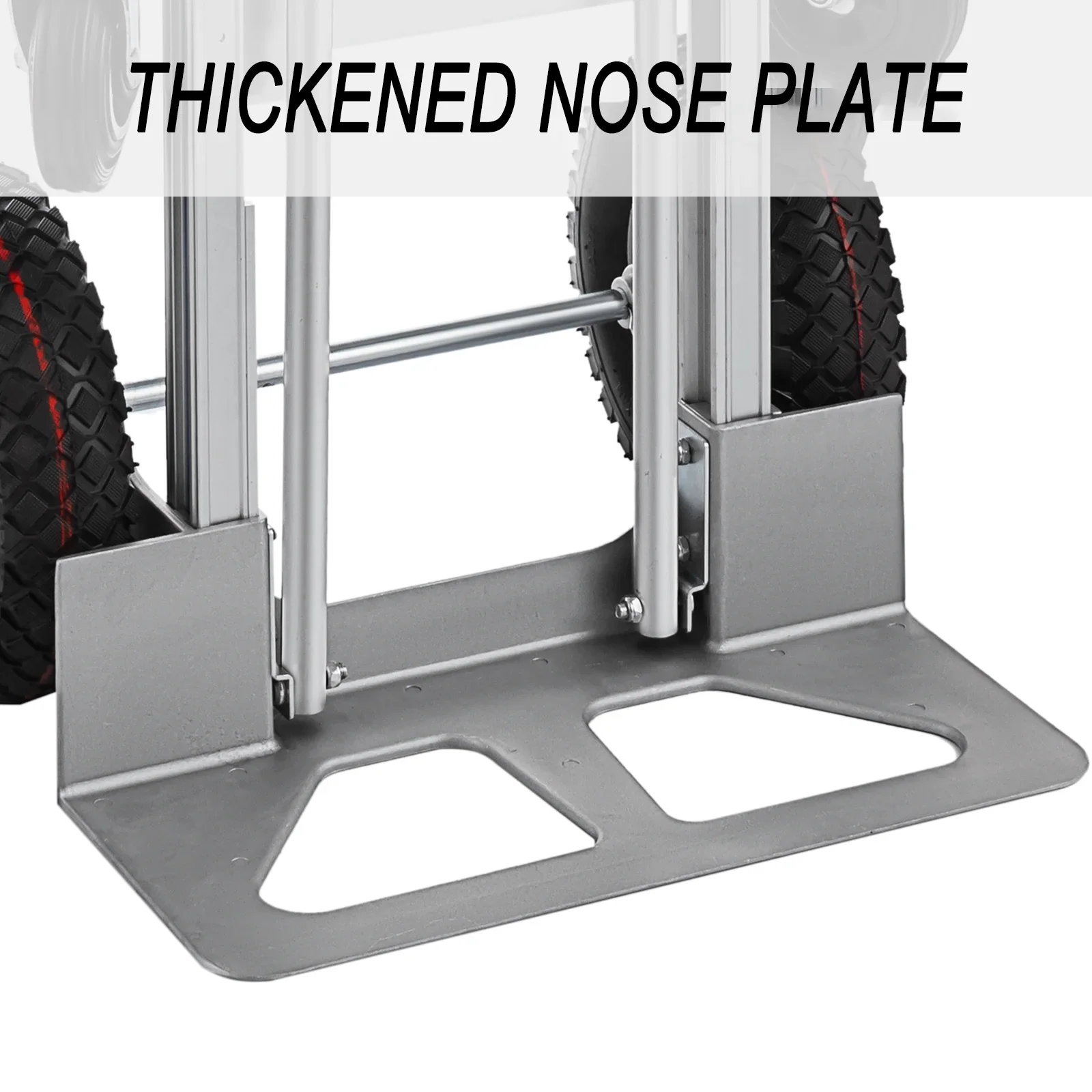 SHZOND 3 in 1 Convertible Hand Truck 1000 LBS Weight Capacity Heavy Duty Hand Truck Durable Aluminum and Steel Construction 4 Wheels Hand Truck Dolly