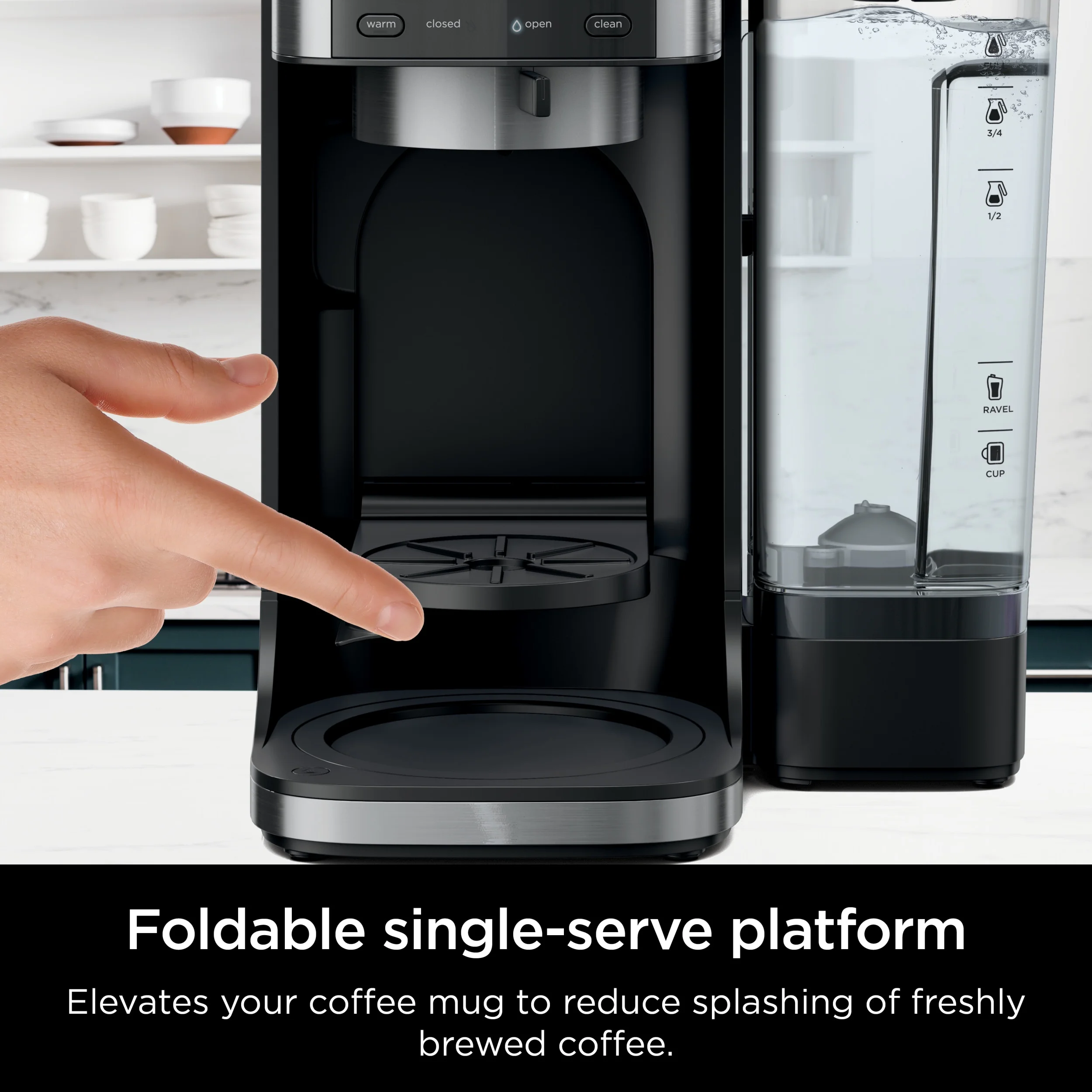 Ninja Dualbrew Hot & Iced Coffee Maker, Single - Serve, Compatible with K - Cups & 12 - Cup Drip Coffee Maker, CFP101