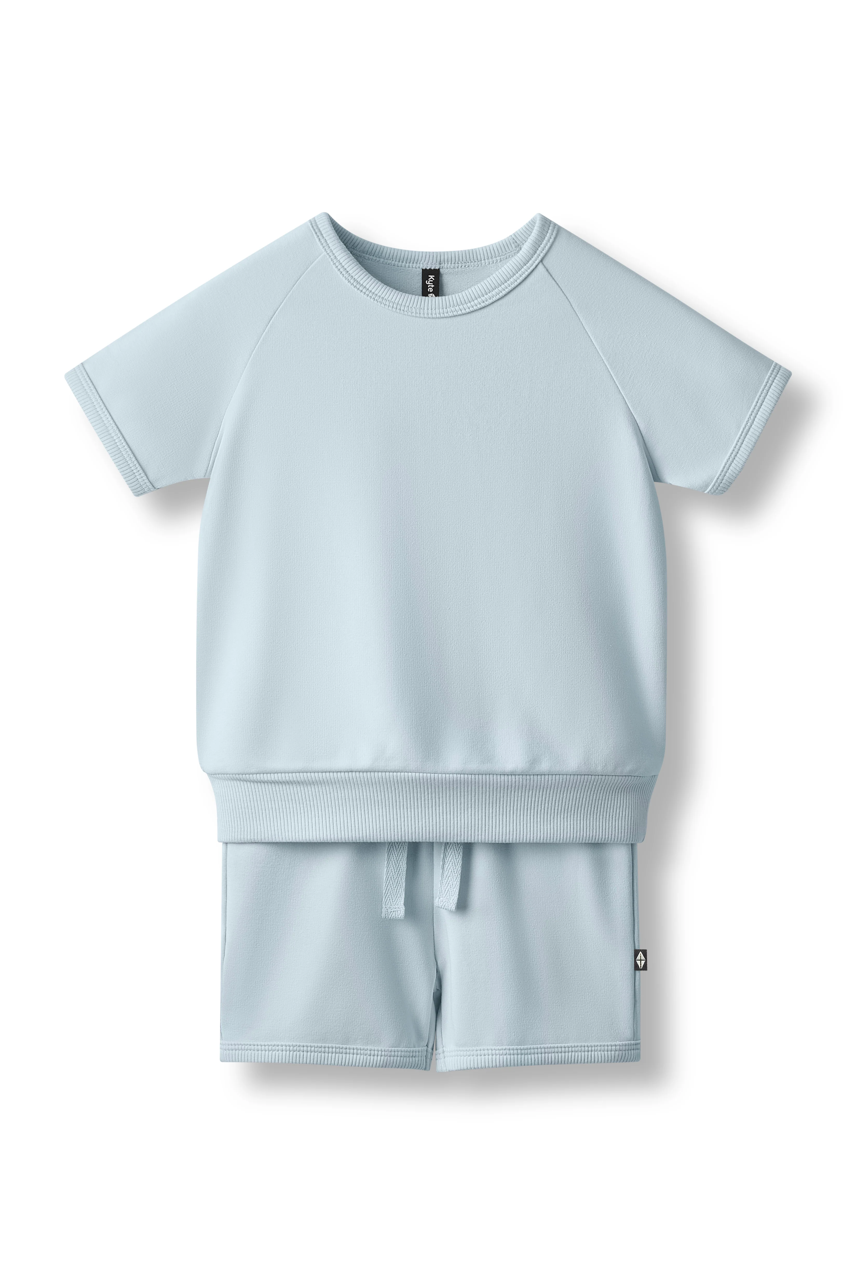 Short Sleeve Jogger Set in Fog