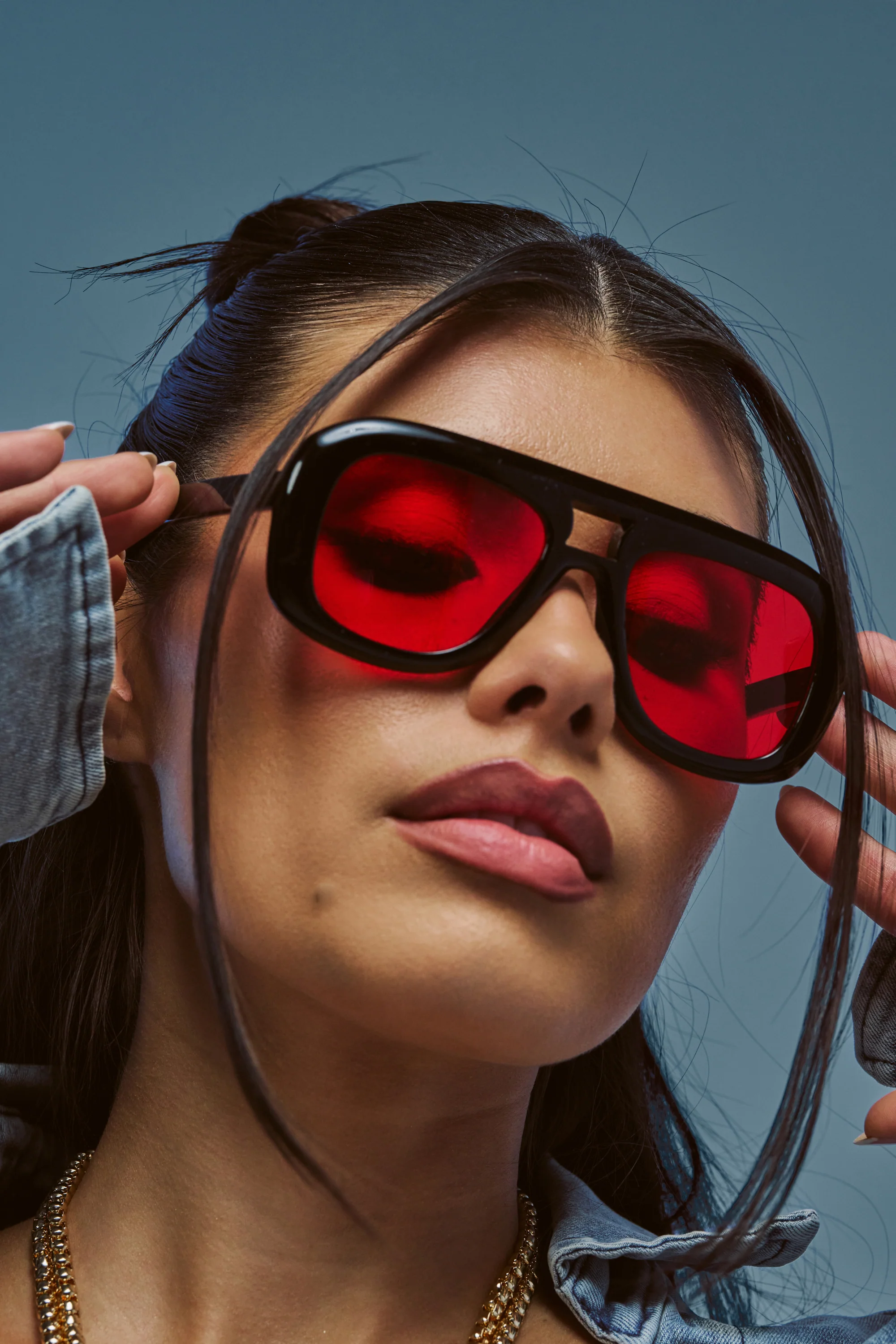 RED AND HOT SHIELD SUNGLASSES - Akira Store