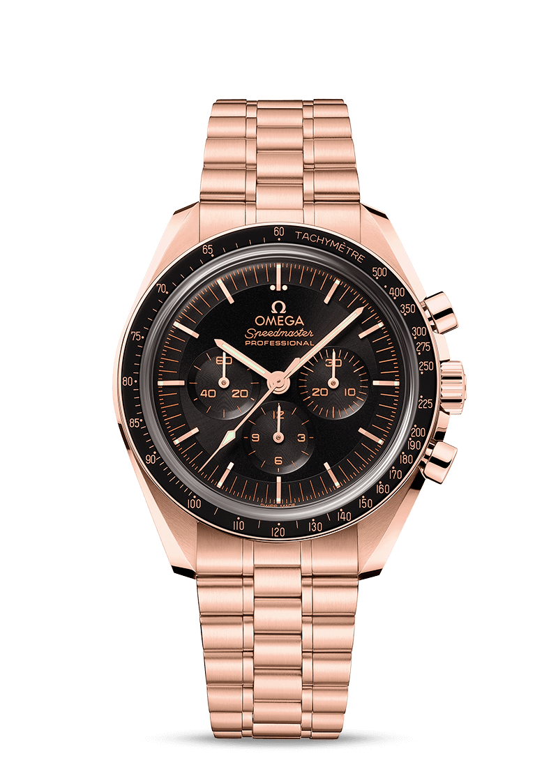 [Super Clone]Omega Speedmaster Moonwatch Co-Axial Master Chronometer 42 MM SednaTM gold 310.30.42.50.01.001