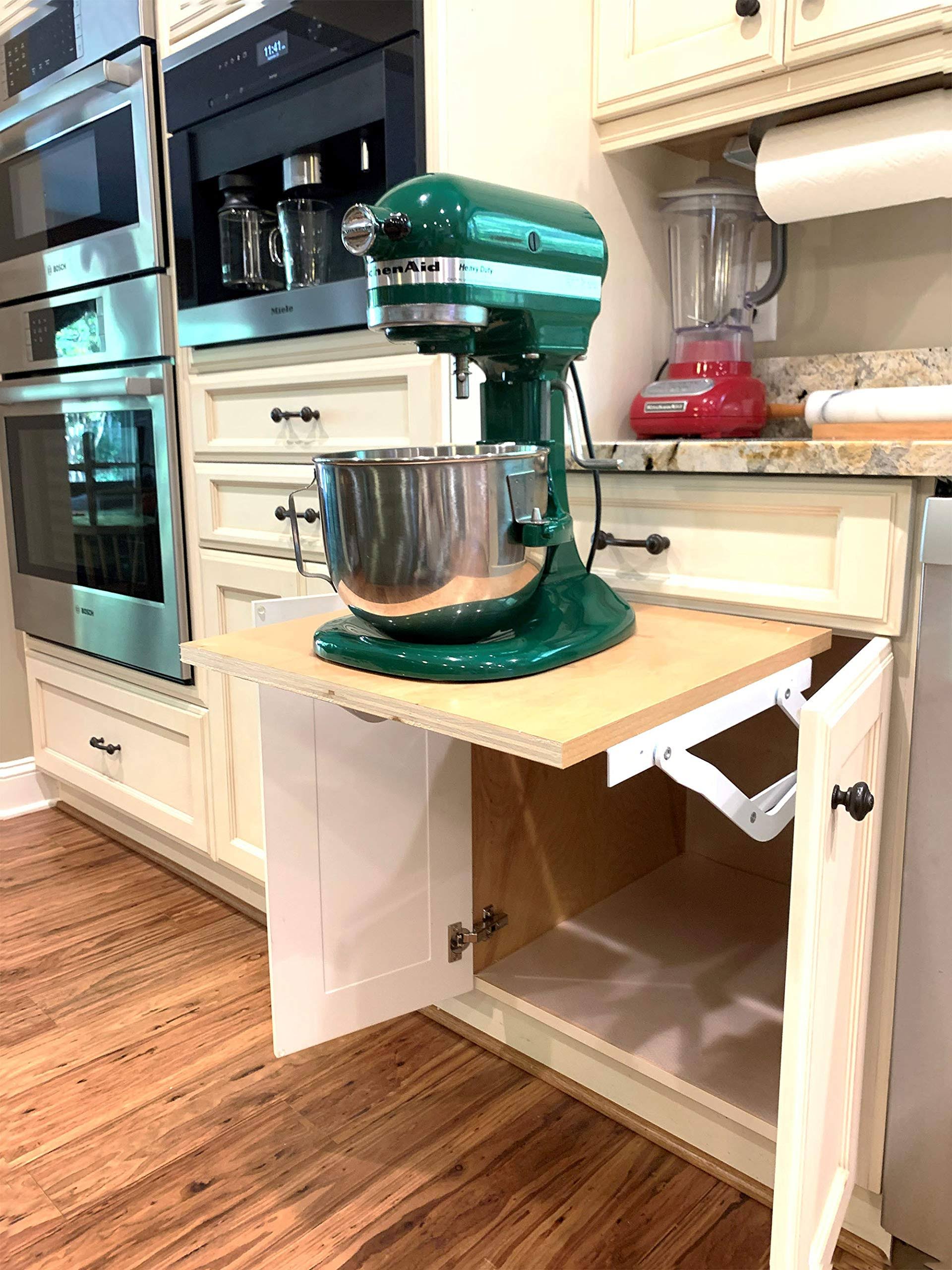 Wood Technology Kitchen Appliance Lift in White