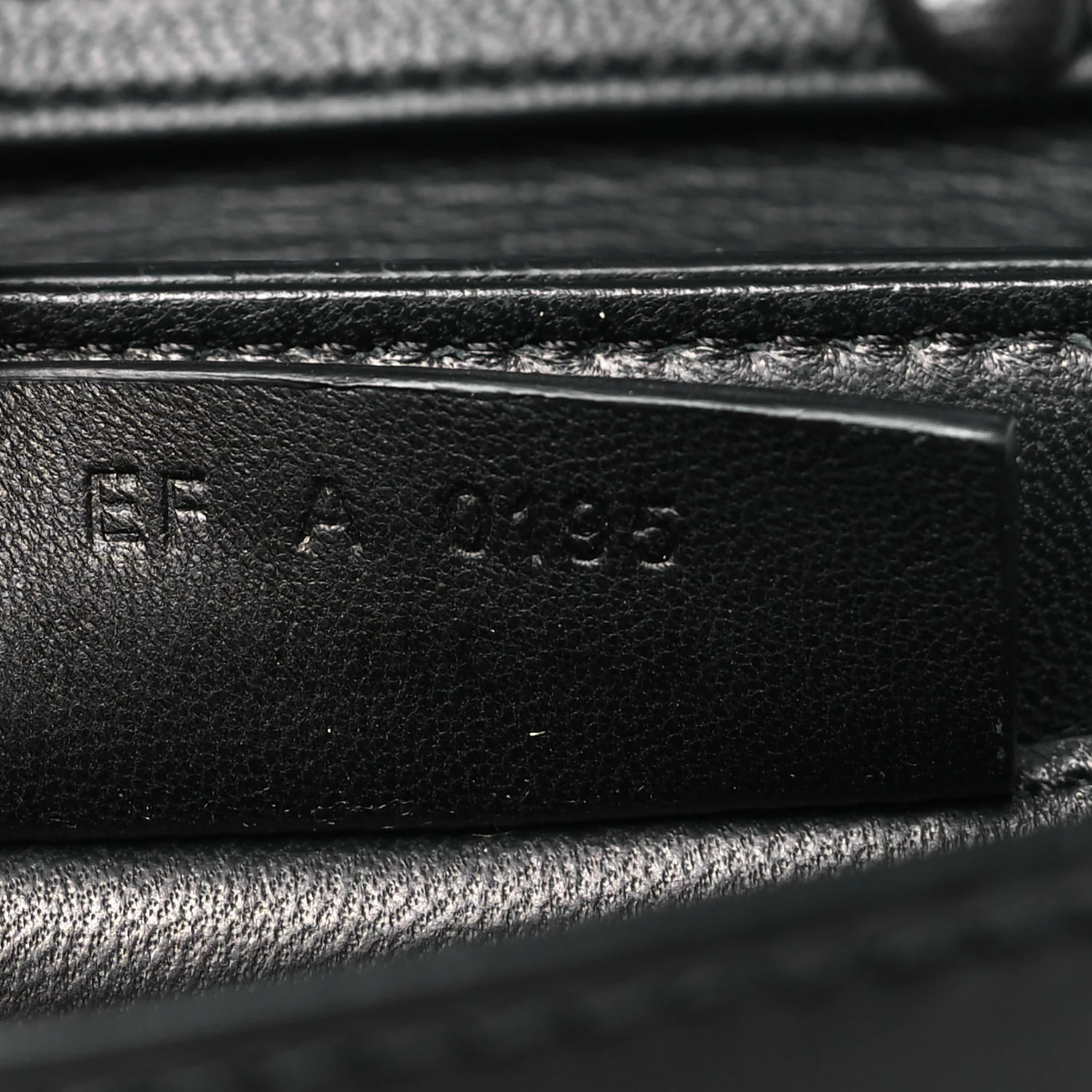 Calfskin Bow Cut Chain Wallet Black