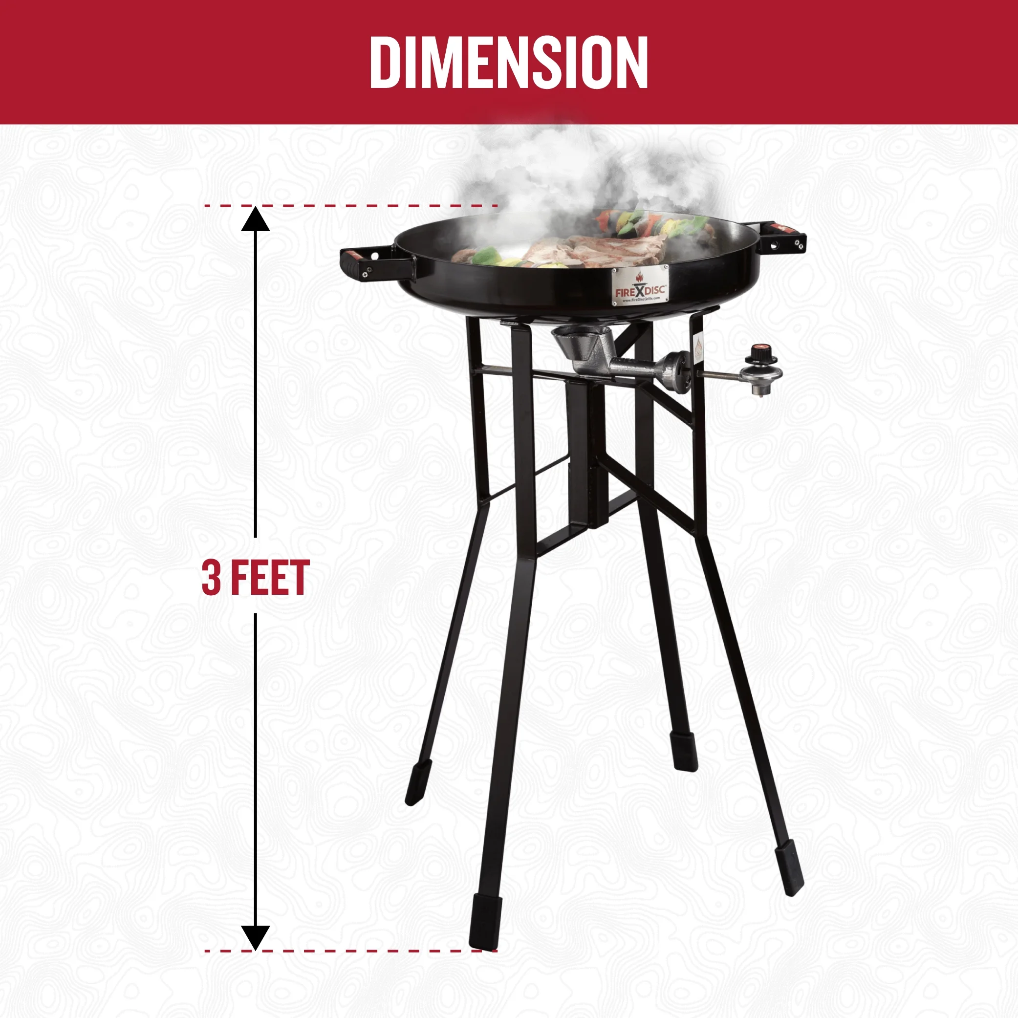 Original 380 Tall Outdoor Portable Propane Cooker in Fireman Red(FIREMAN RED) - Image 7
