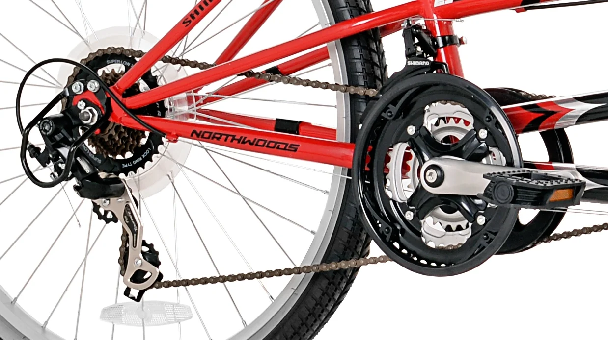 26" 21 Speed Dual Drive Tandem Adult's Bike, Red/Black Image 4