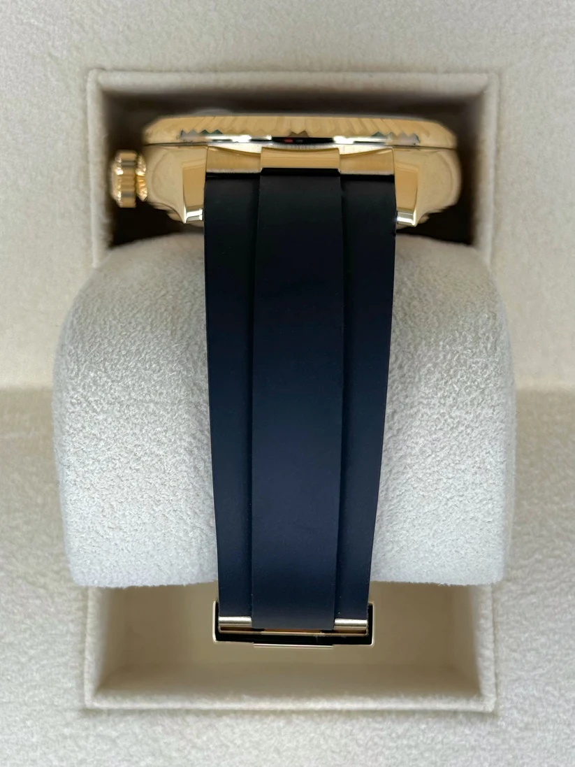 [Super Clone]RLX  Sky-Dweller 42mm Yellow Gold Champagne Dial Oysterflex - 336238