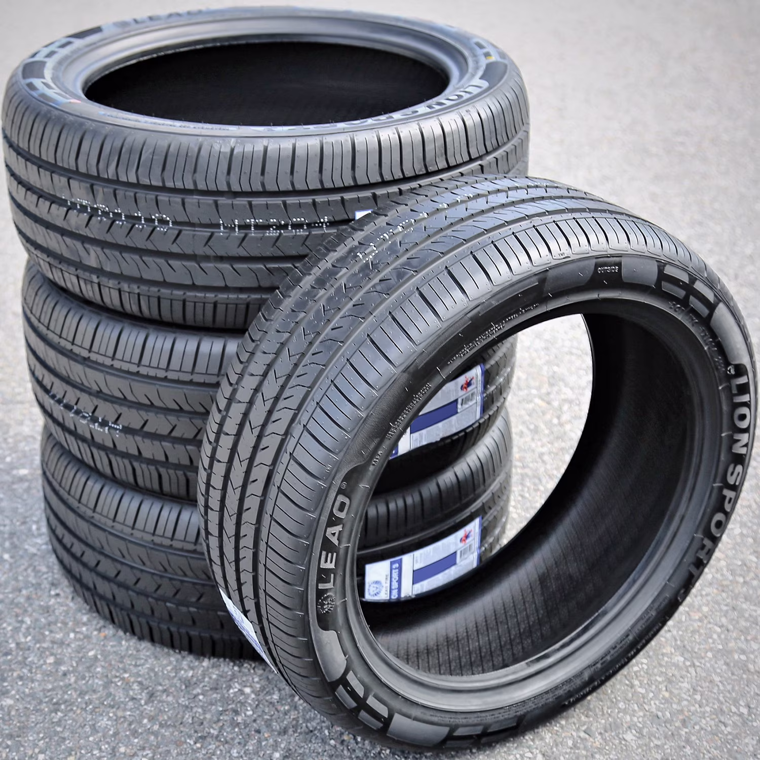 Set of 4 (FOUR) Leao Lion Sport 3 235/55R19 105W XL A/S High Performance Tires