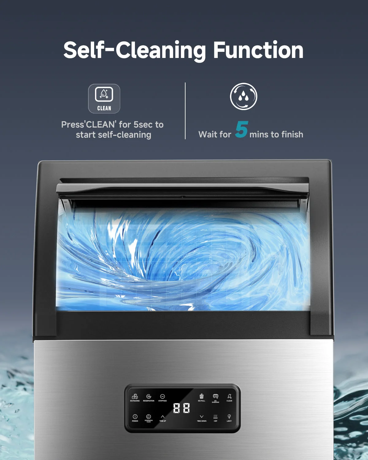 Euhomy Lucid M3 Cube Commercial Ice Maker