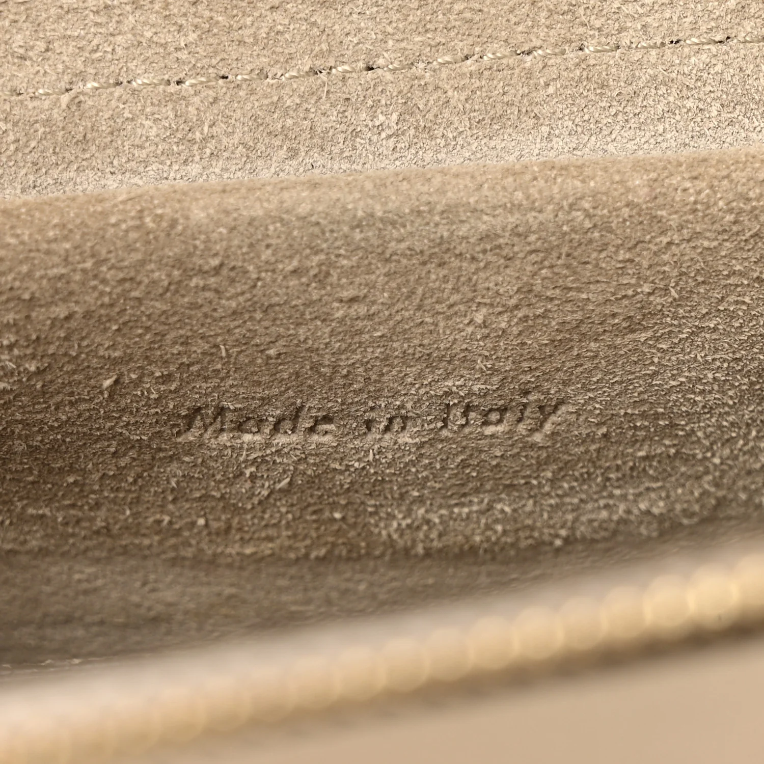 Grained Calfskin Micro Belt Bag Light Taupe