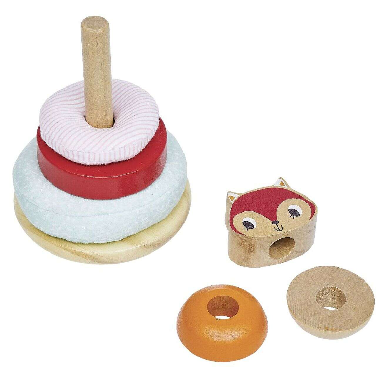 Tour à empiler renard 5 pièces en bois