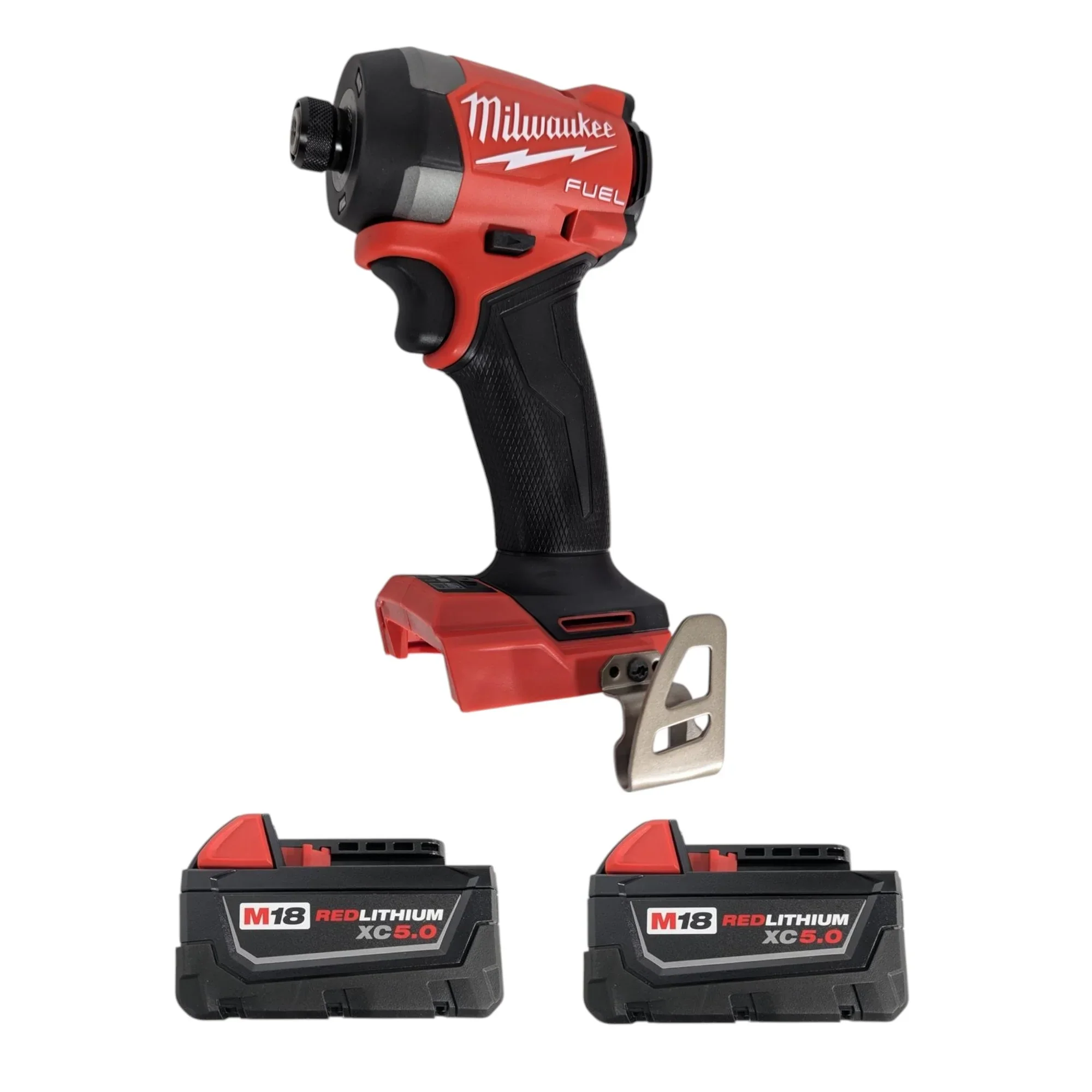 Milwaukee M18 FUEL 1/4 Hex Impact Driver Kit �C 18V Brushless Cordless Driver with 2 x 5.0Ah Batteries, Charger, and Case (Model 2953-22)