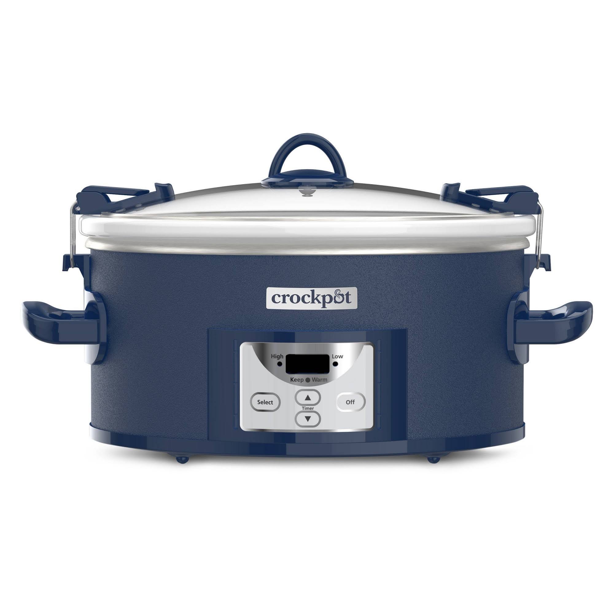 Crock-pot 7qt One Touch Cook and Carry Slow Cooker - Blue