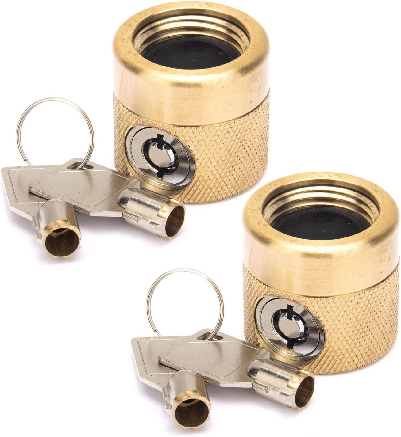 Flow Security Systems | The Faucetlock | Heavy Duty Brass Construction | Prevents Water Theft & secures Outdoor Bibbs | Promotes Water Conservati
