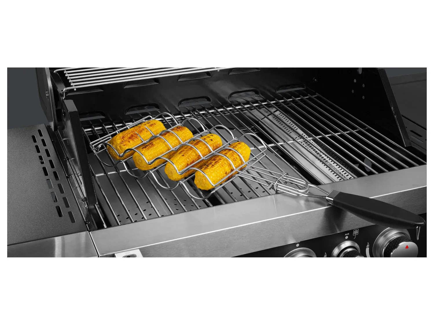 GRILLMEISTER Grille pour barbecue en acier inoxydable
