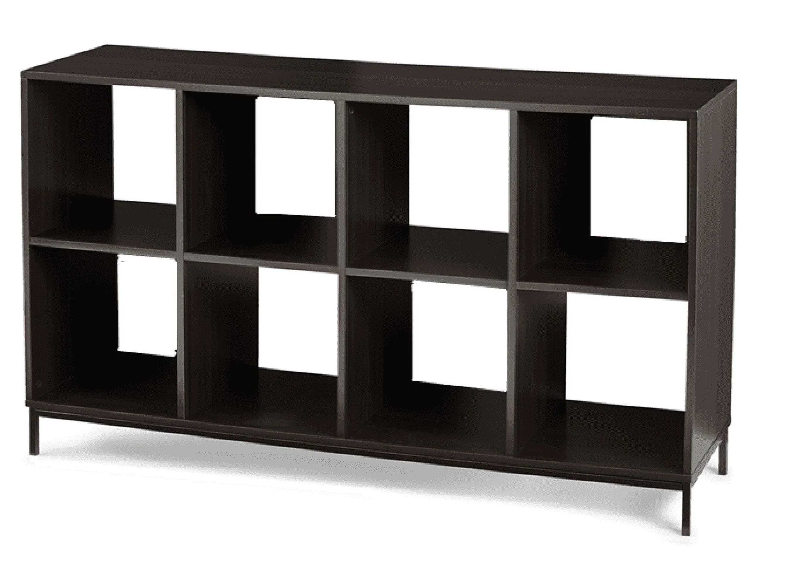 Better Homes & Gardens 8-Cube Organizer with Metal Base, Espresso