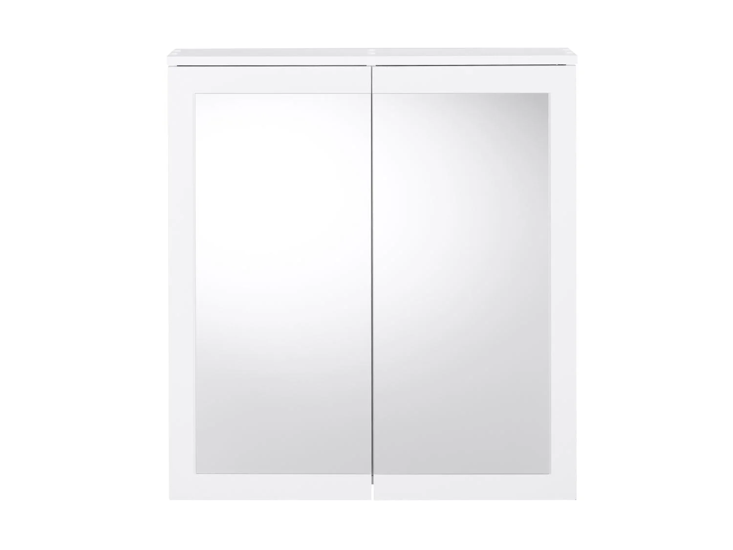 LIVARNO Armoire de toilette miroir Basel, 68,5 x 75,1 x 16,9 cm, blanche