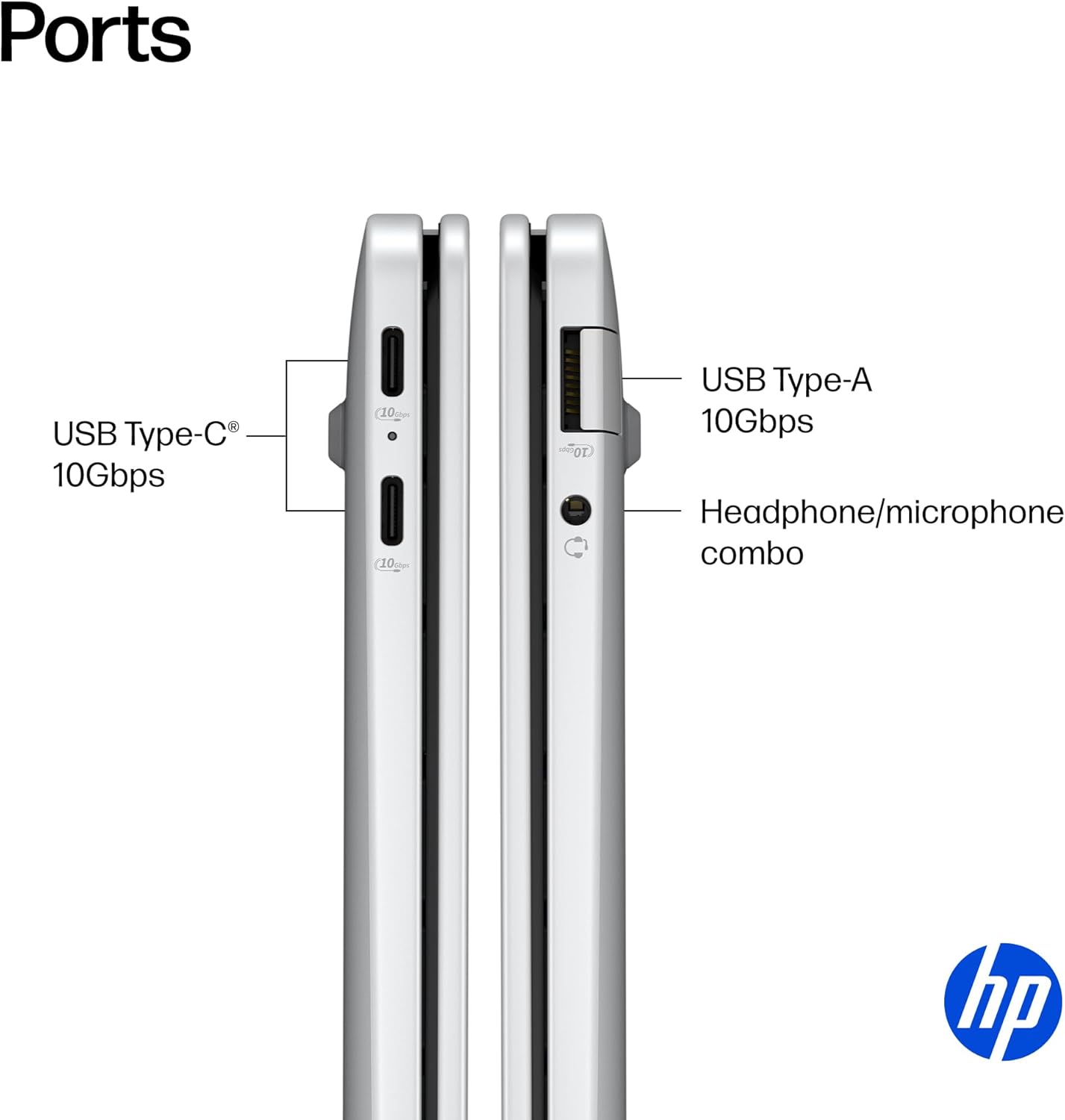 HP OmniBook 5 14 inch Next Gen AI PC  OLED Display  Snapdragon X Plus X1P-42-100  16 GB RAM  1 TB SSD  Qualcomm Adreno GPU  Windows 11 Home  Glacier Silver  14-he0099nr