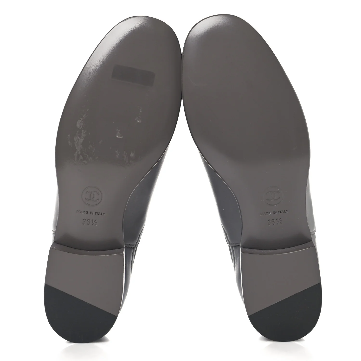 Calfskin Elastic Short Boots 36.5 Grey