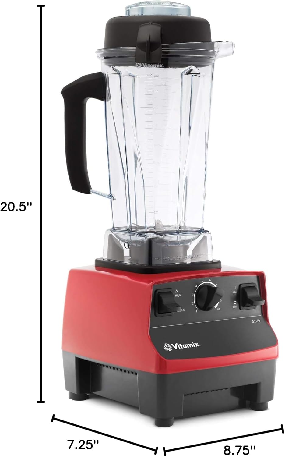 Blender Vitamix 5200, qualité professionnelle, bol de 1,9 L, autonettoyant, noir