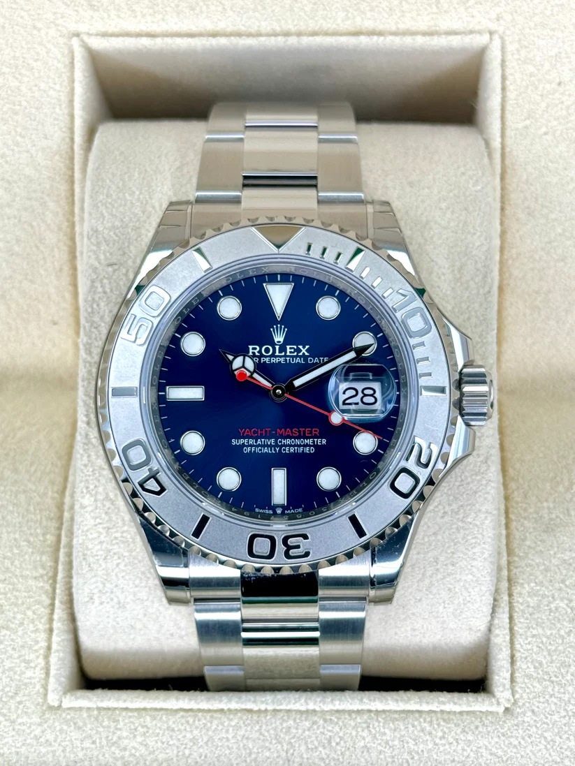[Super Clone]RLX Yacht-Master 40mm Two-Tone Platinum & Steel Watch - Blue Sunray Dial 126622