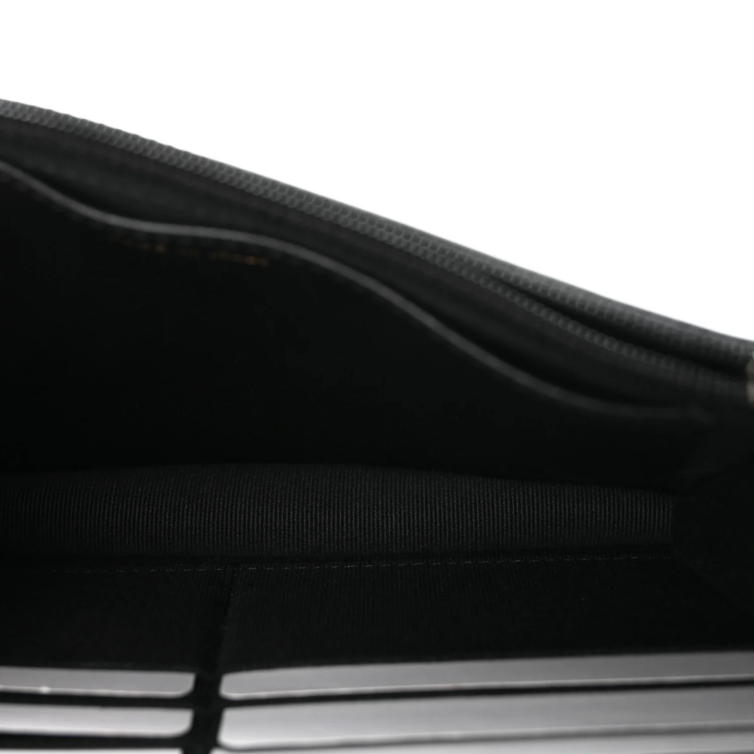Lambskin Quilted Trendy CC Wallet On Chain WOC Black