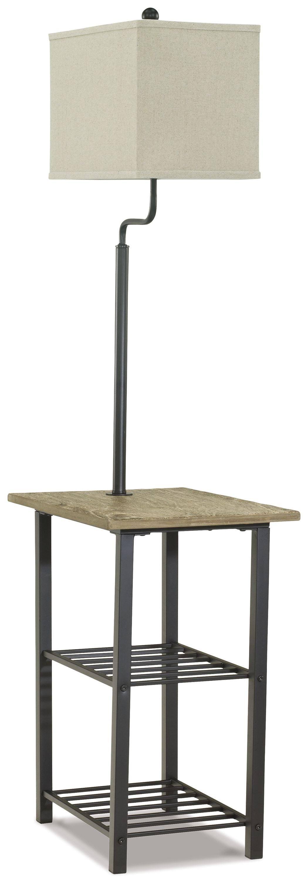 Ashley Shianne Black Metal Tray Lamp L734031