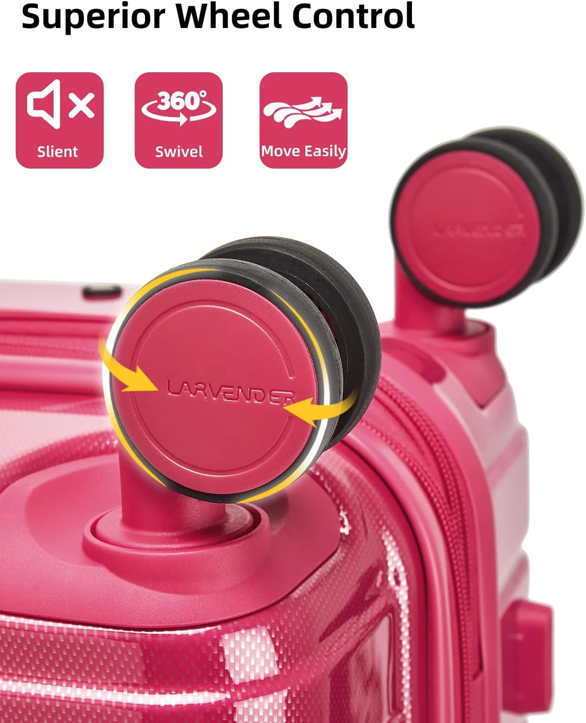 Ensemble de 6 valises, ensemble de valises rigides extensibles avec roulettes multidirectionnelles, ensemble de bagages à roulettes légers