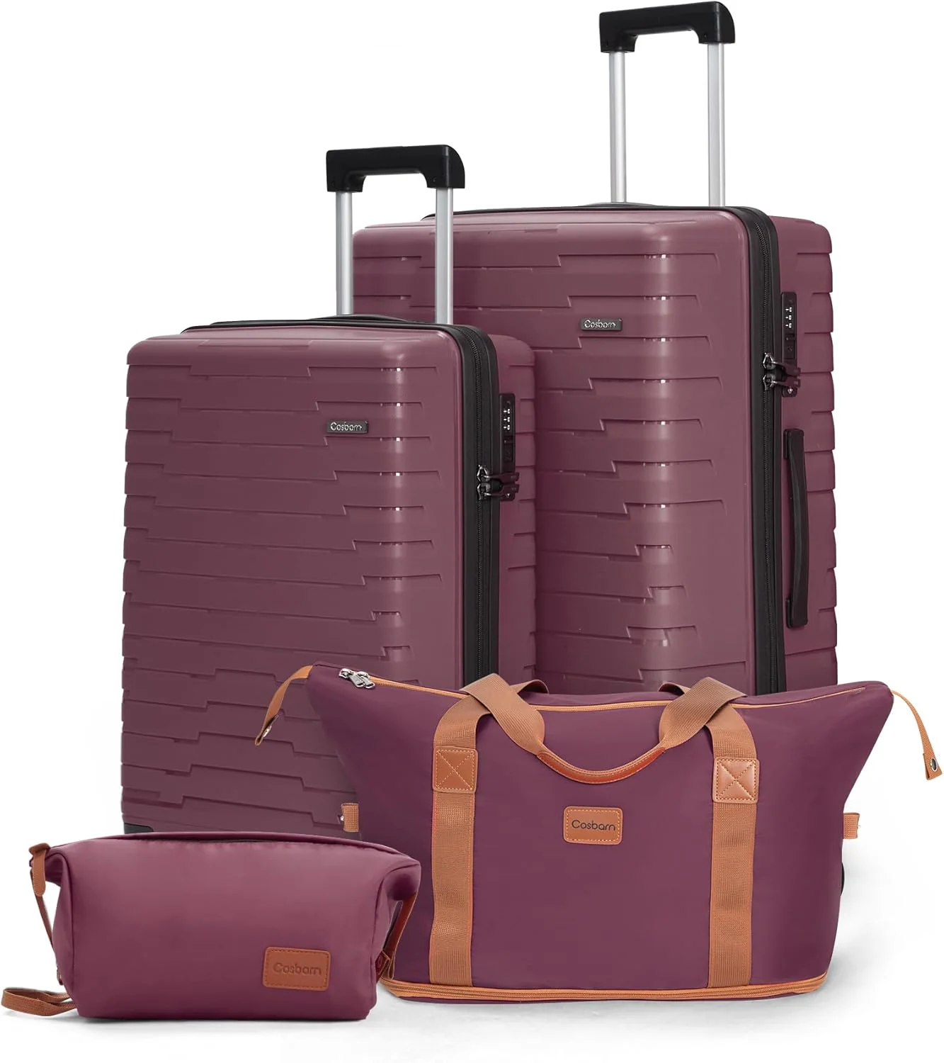 Ensemble de 5 valises à roulettes, valise rigide en ABS avec roulettes multidirectionnelles