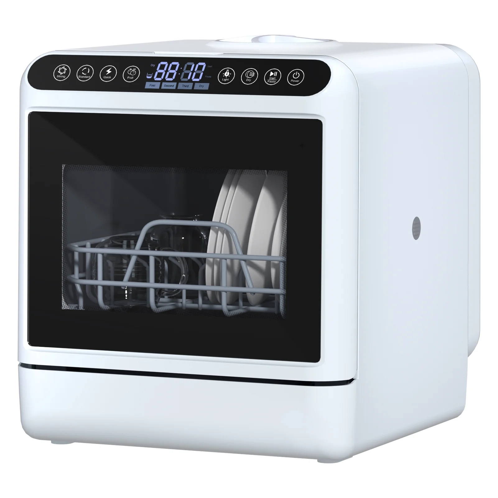 Portable Countertop Dishwashers, Compact Dishwashers with 5 L Built-in Water Tank Inlet Hose, 6 Programs, Air-Dry Function Dishwash for Small Apartments(US Plug) - Image 5