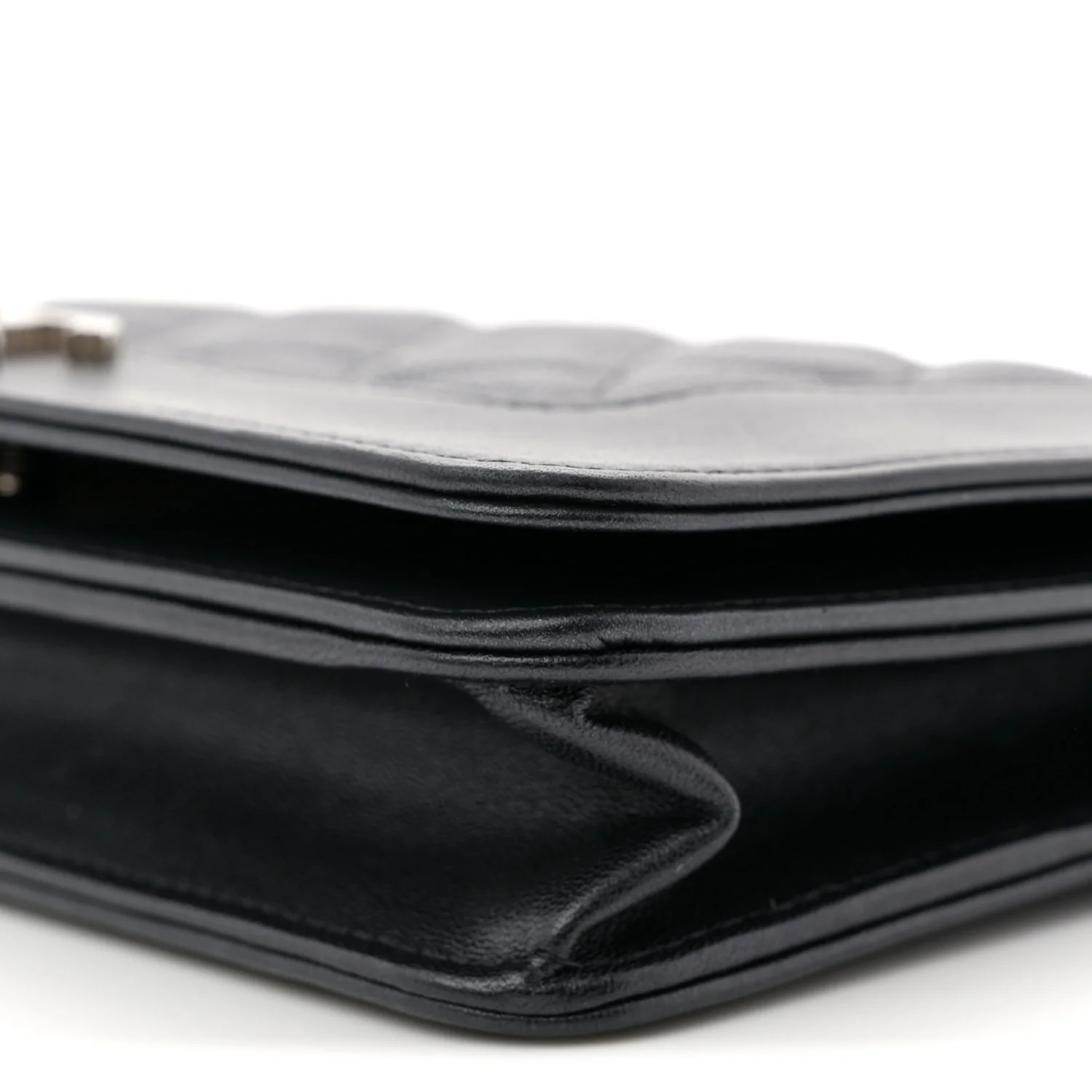 Caviar Quilted Vintage Mademoiselle Wallet On Chain WOC Black