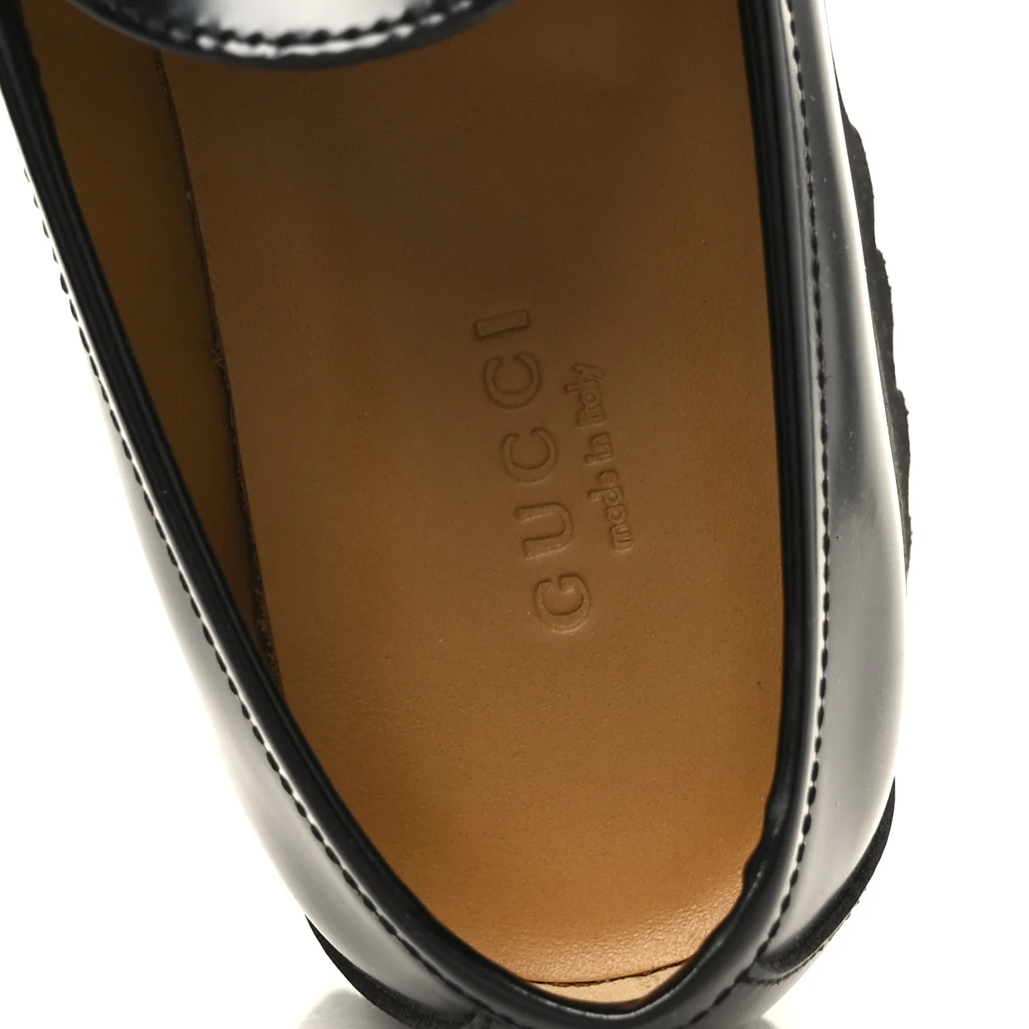 Cordovan Lux Womens Horsebit 45mm Platform Loafers 36 Black