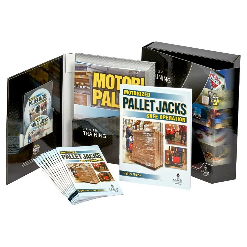 Motorized Pallet Jacks: Safe Operation English DVD Training Video - J. J. Keller & Associates - Training regarding The Safe Operation & Dangers of Walkies & walkie-Rider Motorized Pallet Jack Trucks