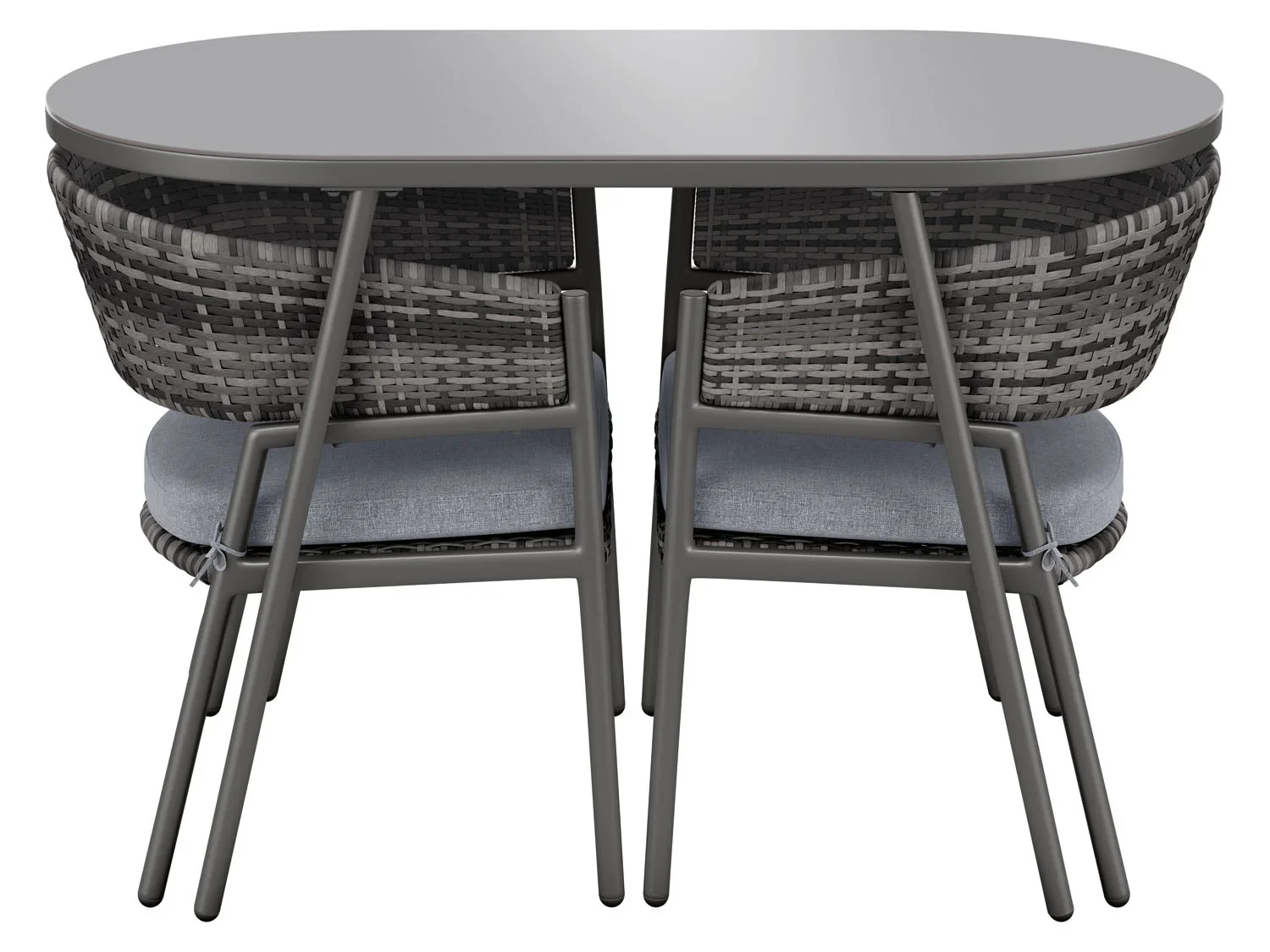 LIVARNO home Salon de balcon en acier, 3 pices