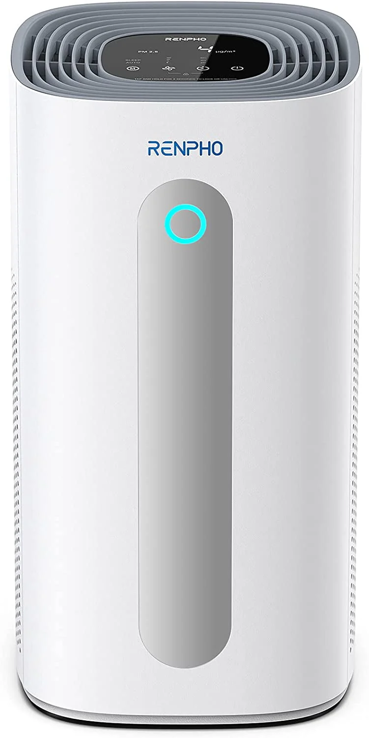 True HEPA Air Purifier R M003, Air Cleaner for Large Room up to 2420 ft², PM2 5, White