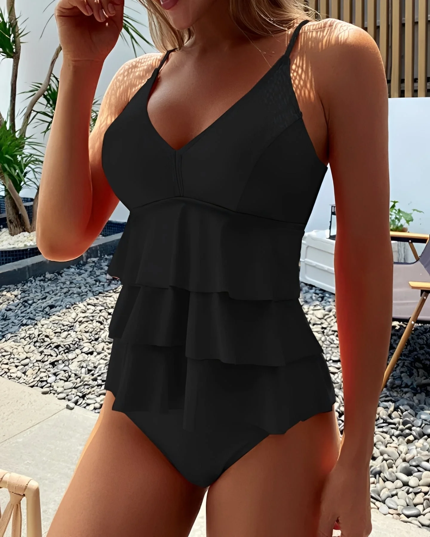 Lauren - Maillot de bain à volants élégant
