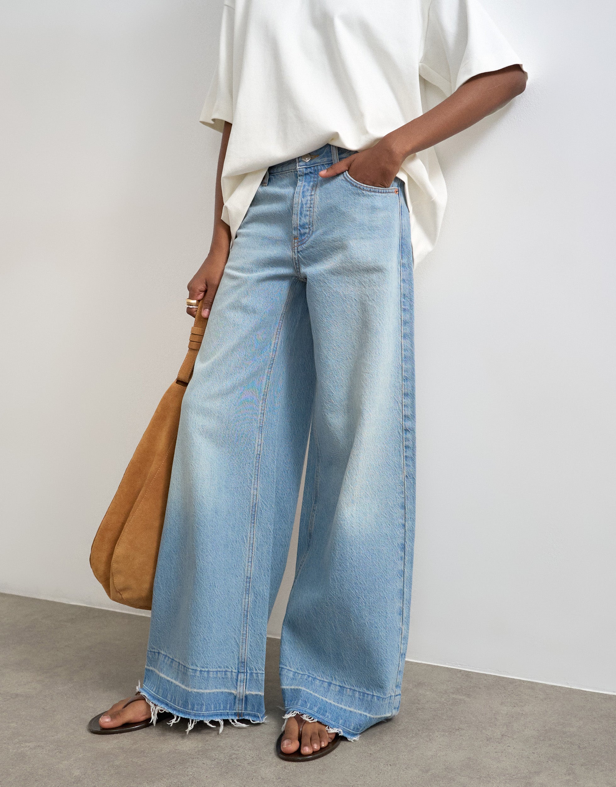 VERO MODA® TSHORIZON Mid rise Wide Leg Fit Jeans
