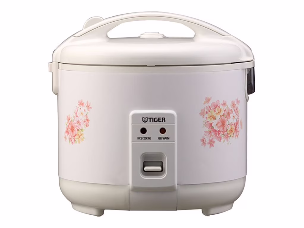 Tiger JNP - 1800 10 - Cup Floral White Rice Cooker & Warmer