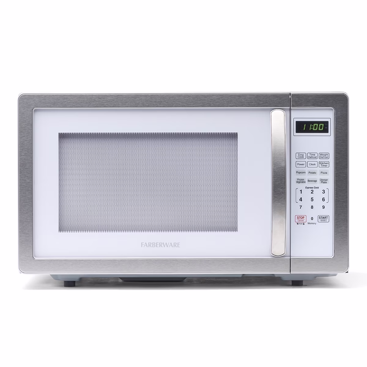 Stainless Steel Countertop Microwave Oven with Child Lock, 1.1 Cu Ft Black Stainless(Black Stainless) - Image 3