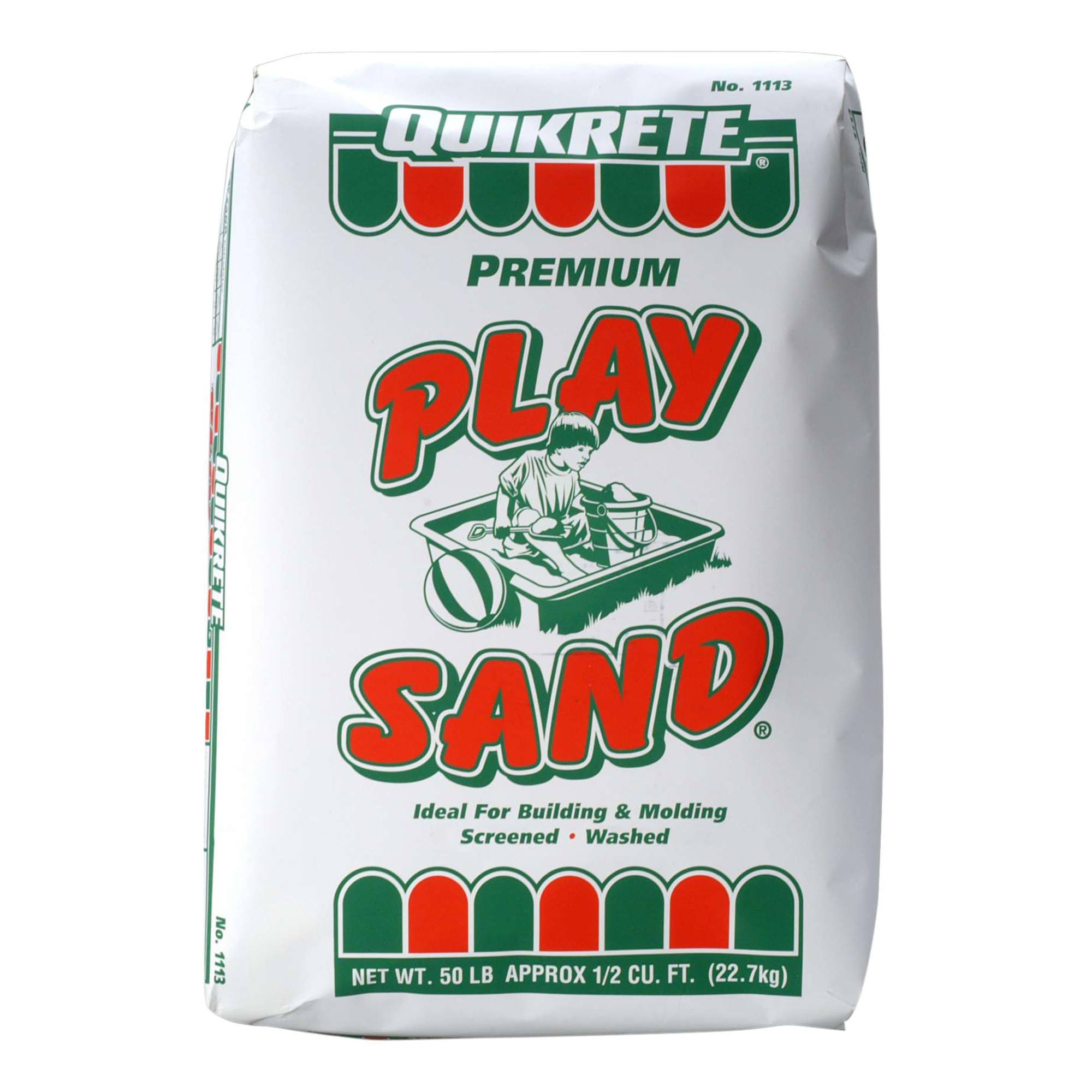 Quikrete Sandbox Play Sand - Outdoor Kids Filtered for Sand Box - Screened, Washed and Dried Tan Color - 50 Pounds