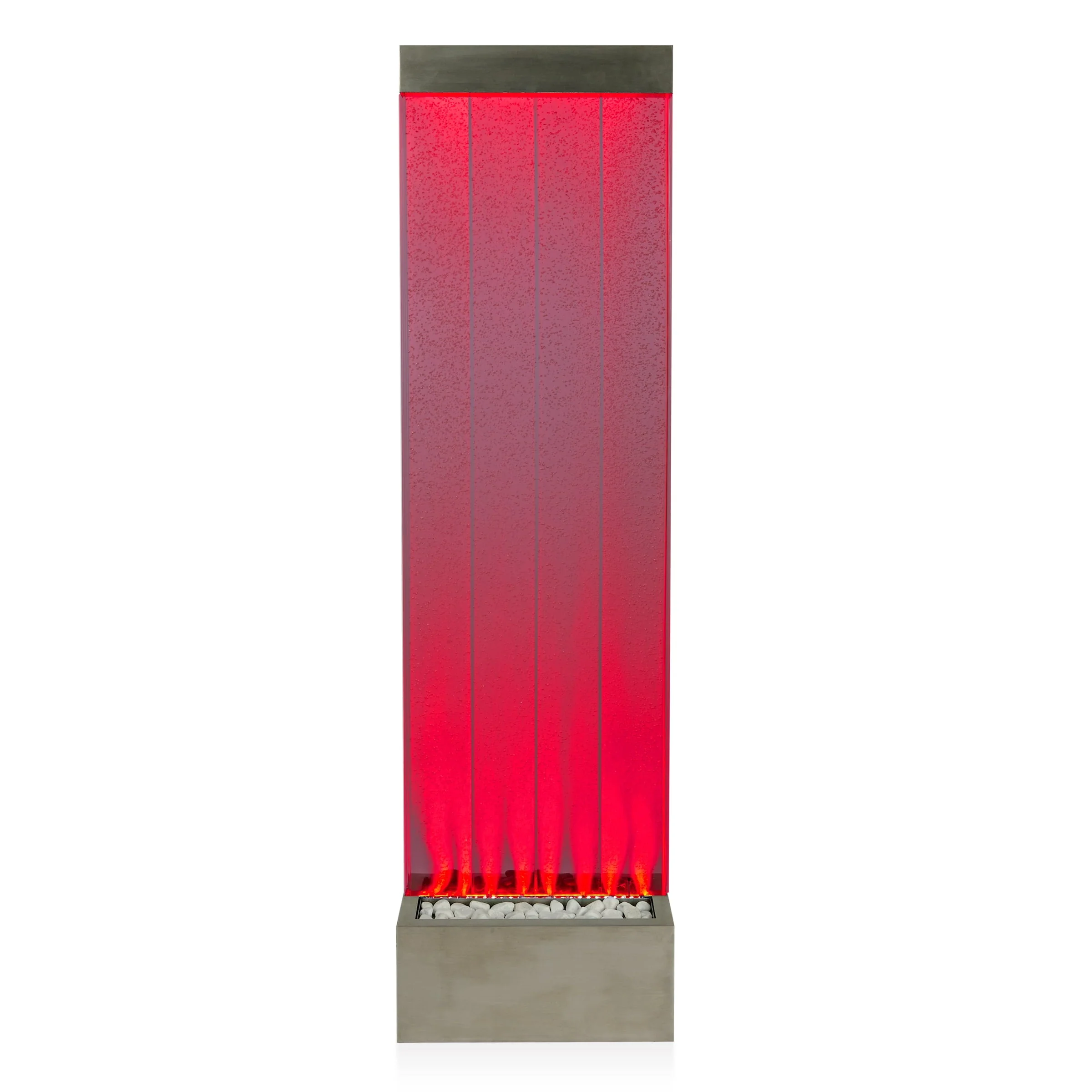 72"H Indoor Acrylic Bubble Wall Corded Electric Fountain(Black) Image 10