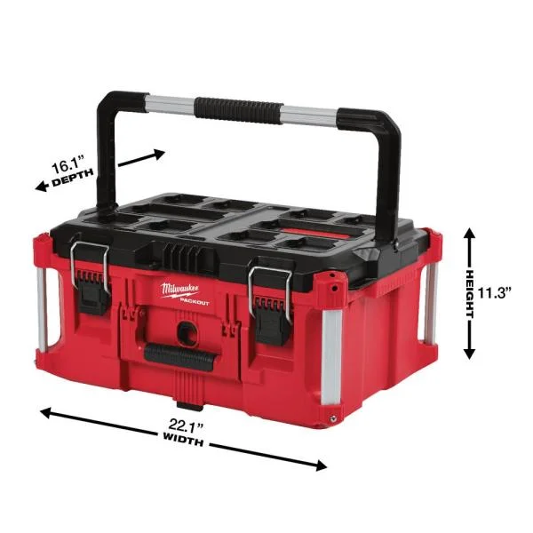 Milwaukee 48 - 22 - 8425 100 - Pound Capacity Polymer Packout Large Tool Box