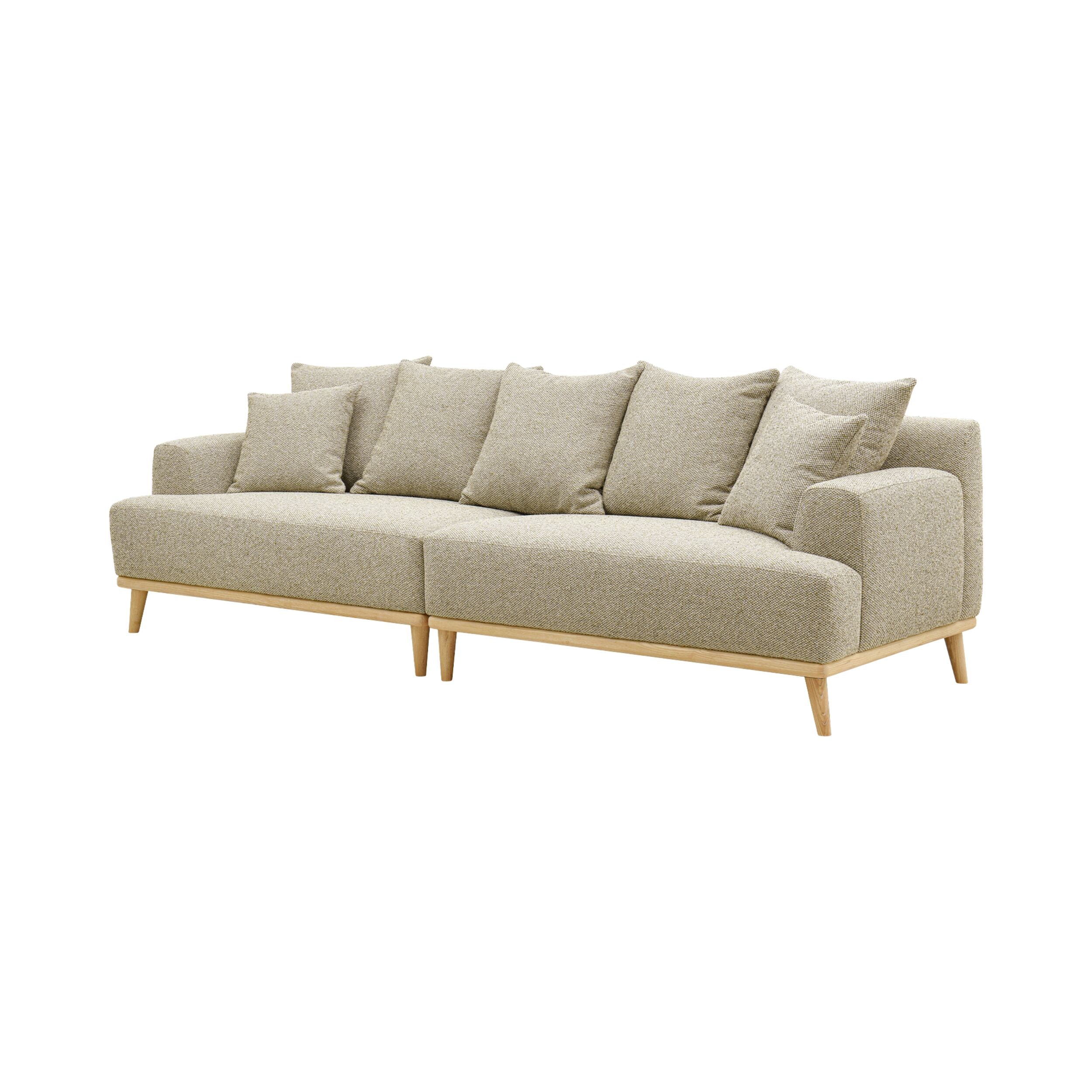 James 4 Seater Sofa Fossil